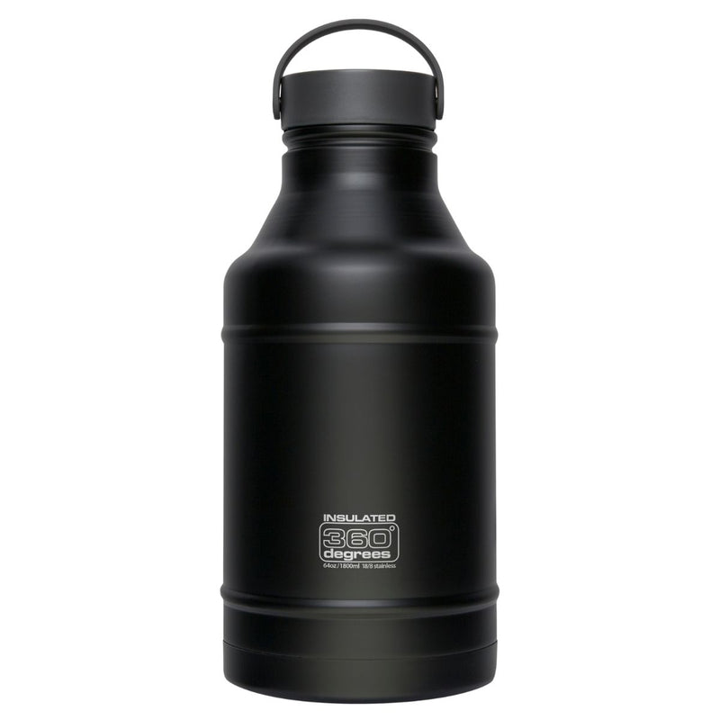 360 Degrees Growler Vacuum Insulated Bottle Black