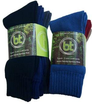 Bamboo 3 Pack 3 Yarn Socks