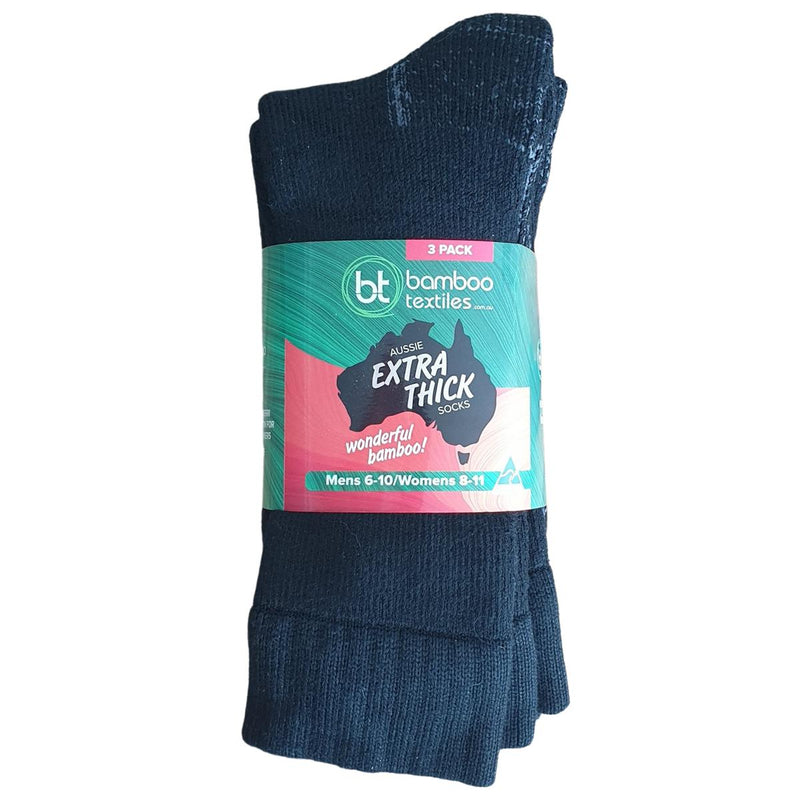 Bamboo Socks Aussie Extra Thick 3 Pack