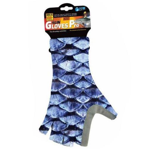 AFN Sun Gloves Blue Scales