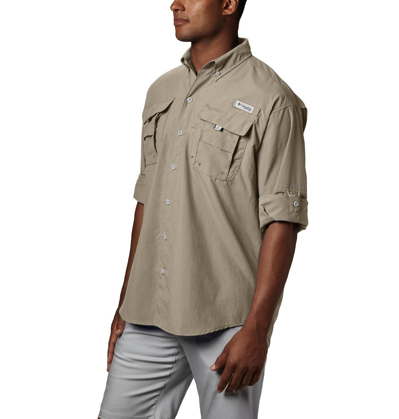 Columbia PFG Bahama Long Sleeve Shirt Mens Fossil