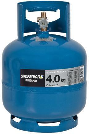 Companion 3/8LH Gas Cylinder 4kg