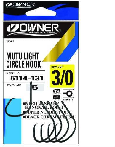 Owner 5114 Mutu Light Circle Hooks