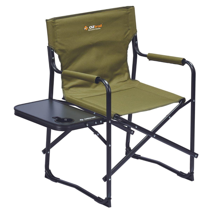 Oztrail Classic Directors Chair with Side Table